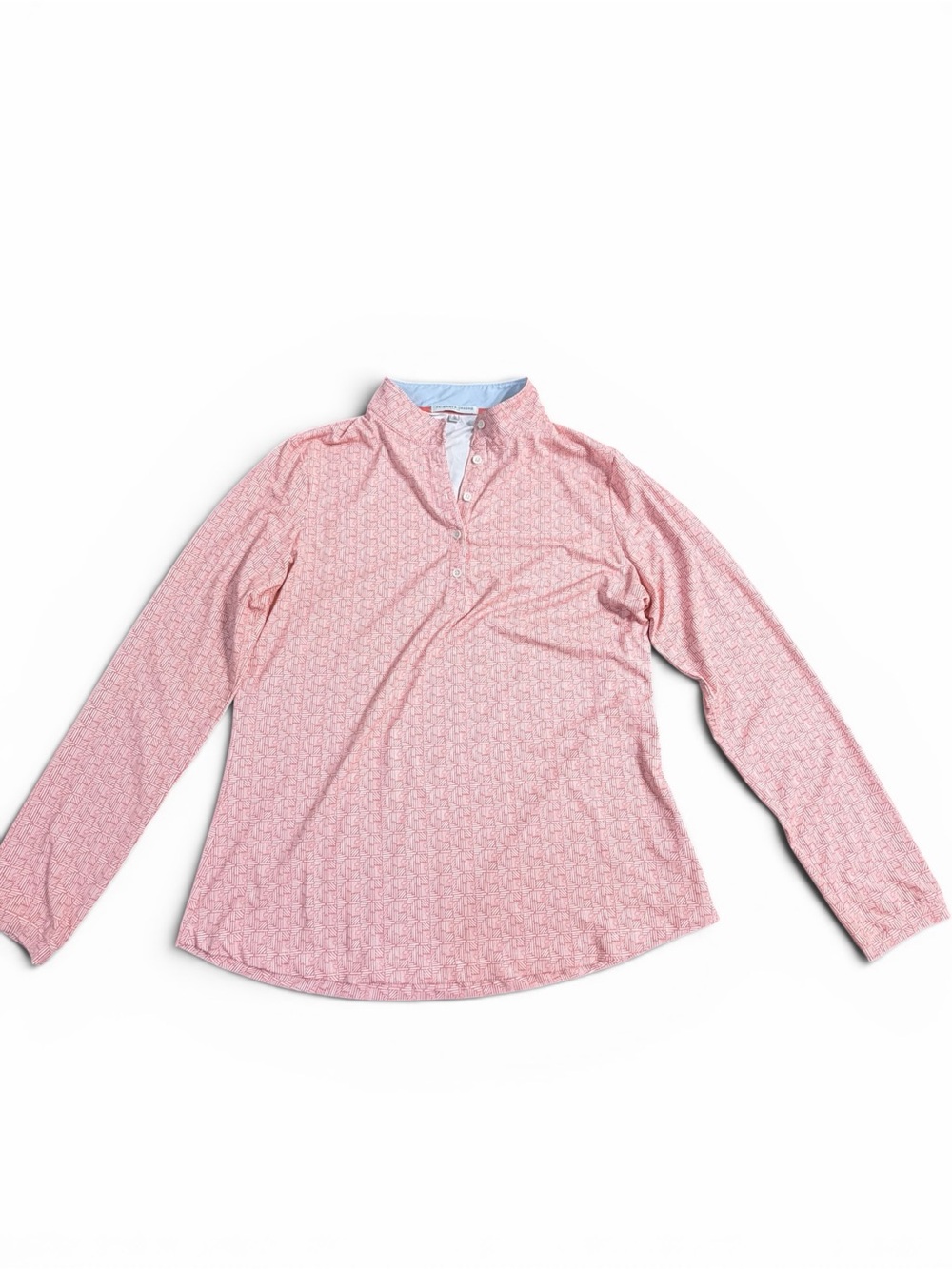 Fairway & Greene Coral Geometric Popover Shirt